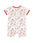 Bebe FESTIVE PRINT SS ROMPER