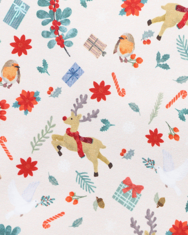 Bebe FESTIVE PRINT SS ROMPER