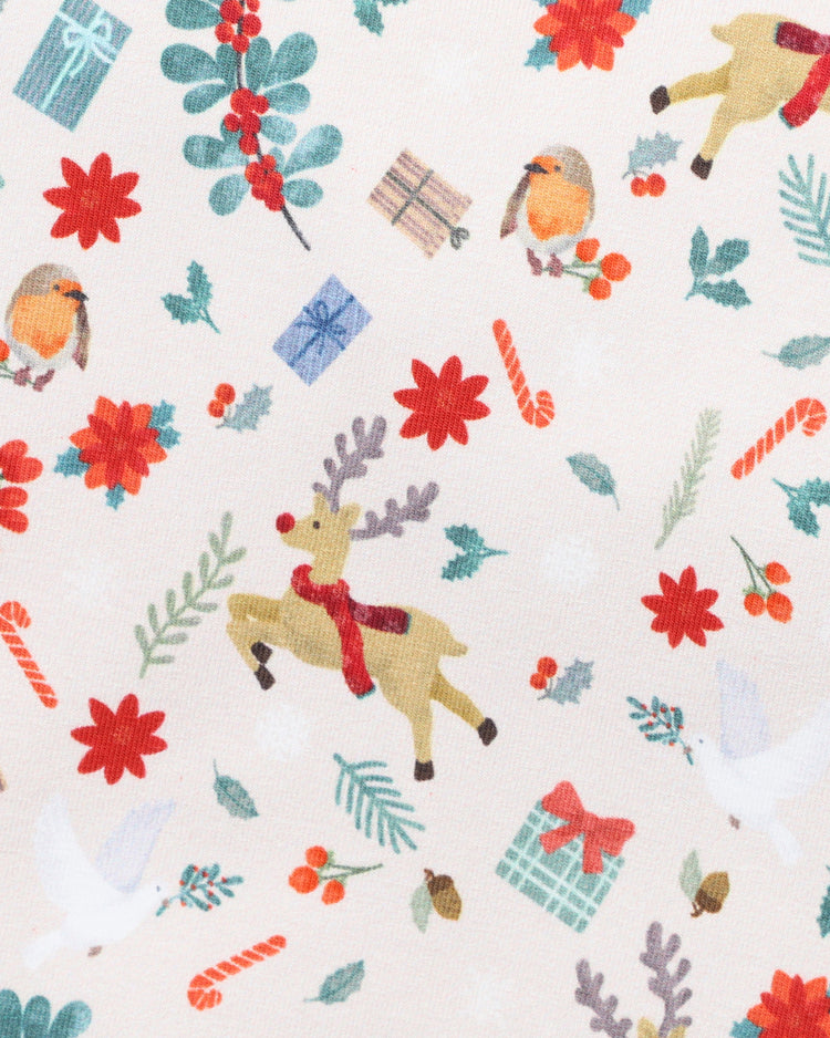 Bebe FESTIVE PRINT SS ROMPER