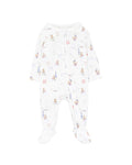 BEBE AXEL ORGANIC PRINT LS ZIPSUIT