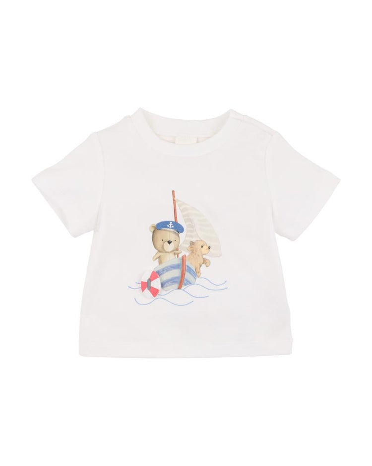 BEBE AXEL SAILOR BEAR ORGANIC TEE