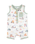 BEBE CLAYTON PRINT SHEEP  ROMPER