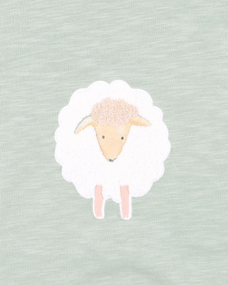 BEBE CLAYTON PRINT SHEEP ROMPER