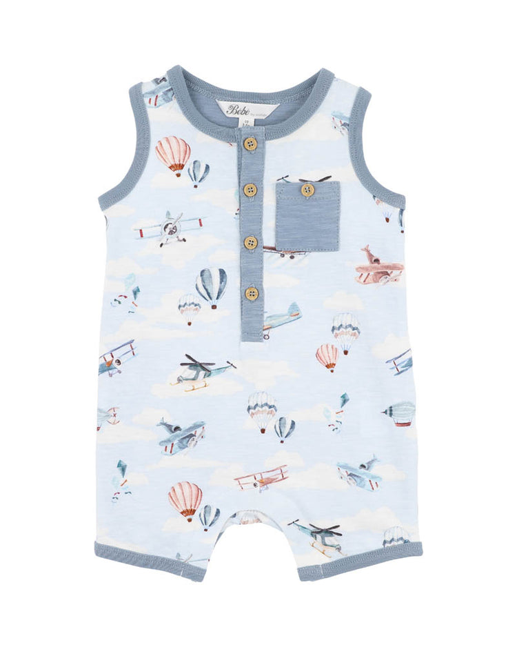 BEBE HARLAN AEROPLANE ROMPER