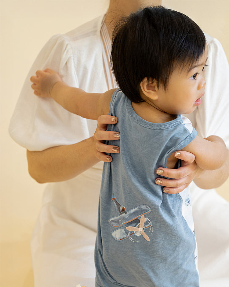 BEBE HARLAN AEROPLANE ROMPER