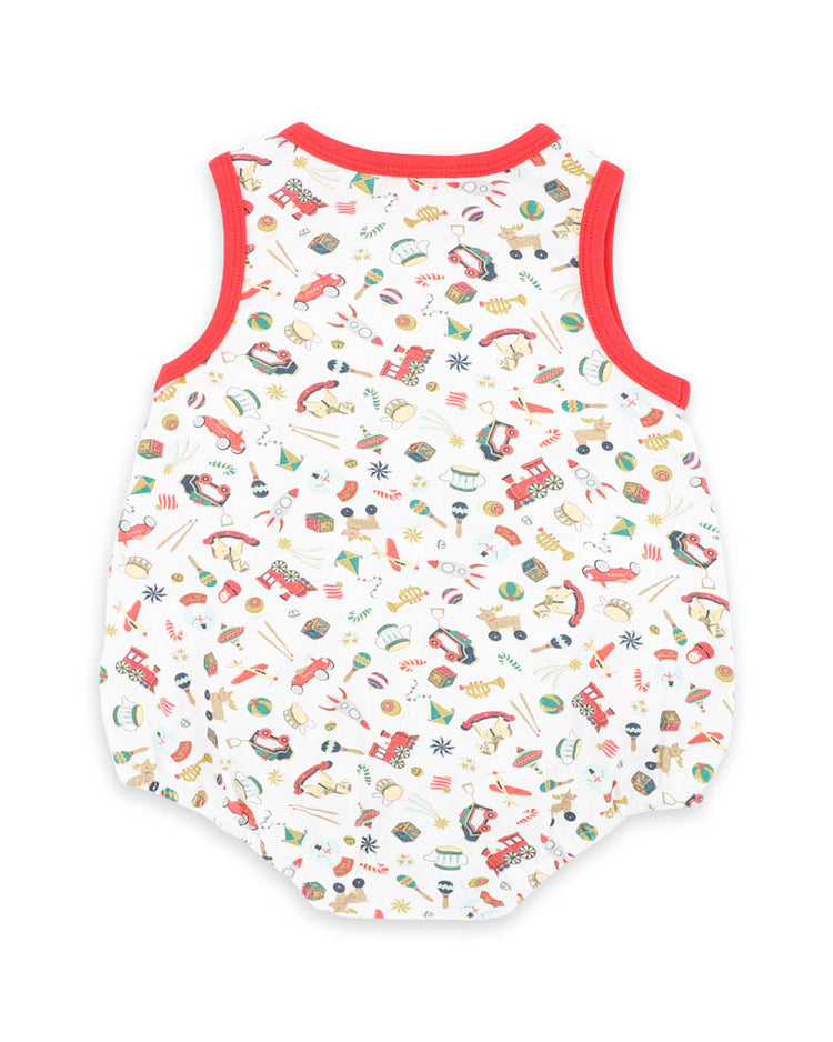 BEBE FESTIVE TOY PRINT BODYSUIT