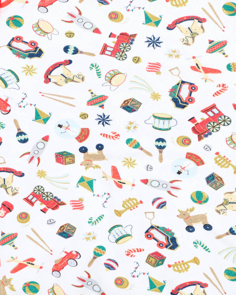 BEBE FESTIVE TRAIN SINGLETSUIT & SHORTS SET