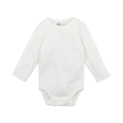 BEBE RIB LS Bodysuit Cloud