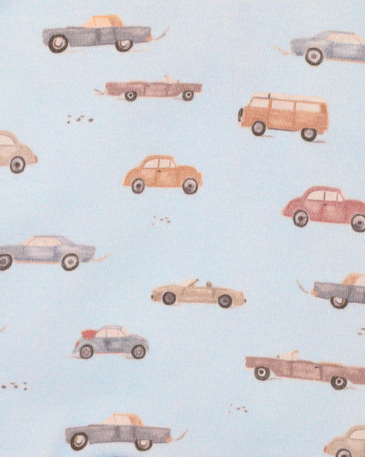 BEBE ALVIN CAR ORGANIC LS ZIPSUIT