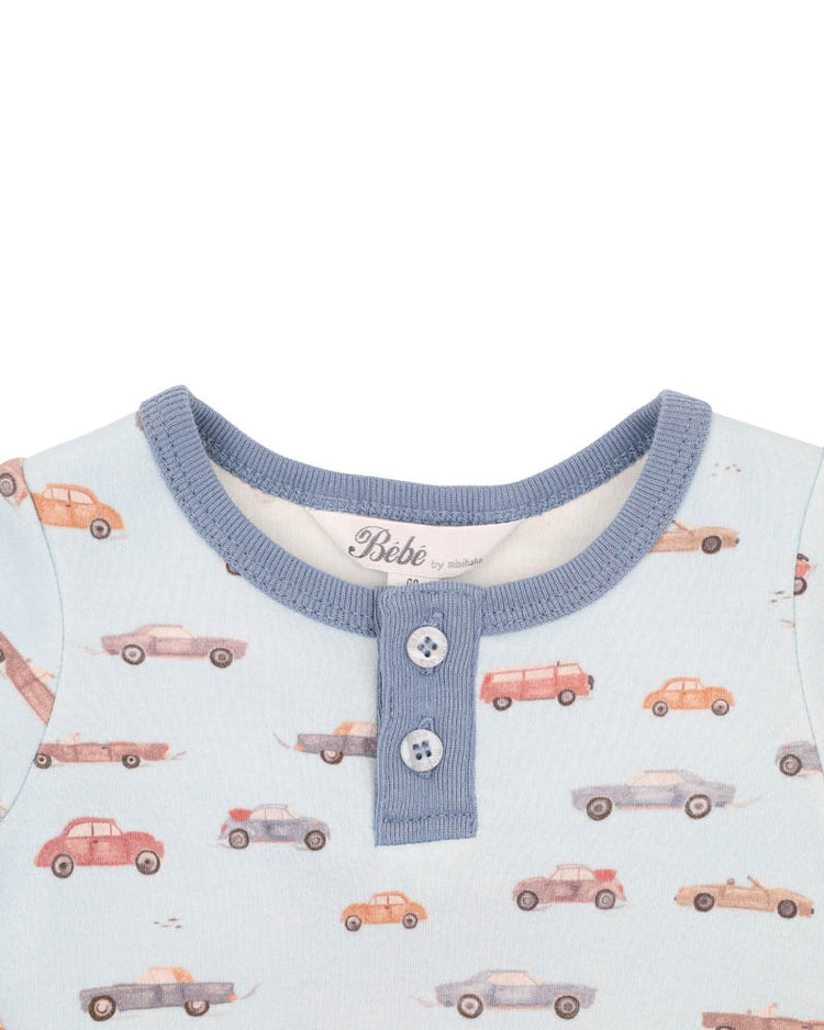 BEBE ALVIN CAR ORGANIC LS BODYSUIT