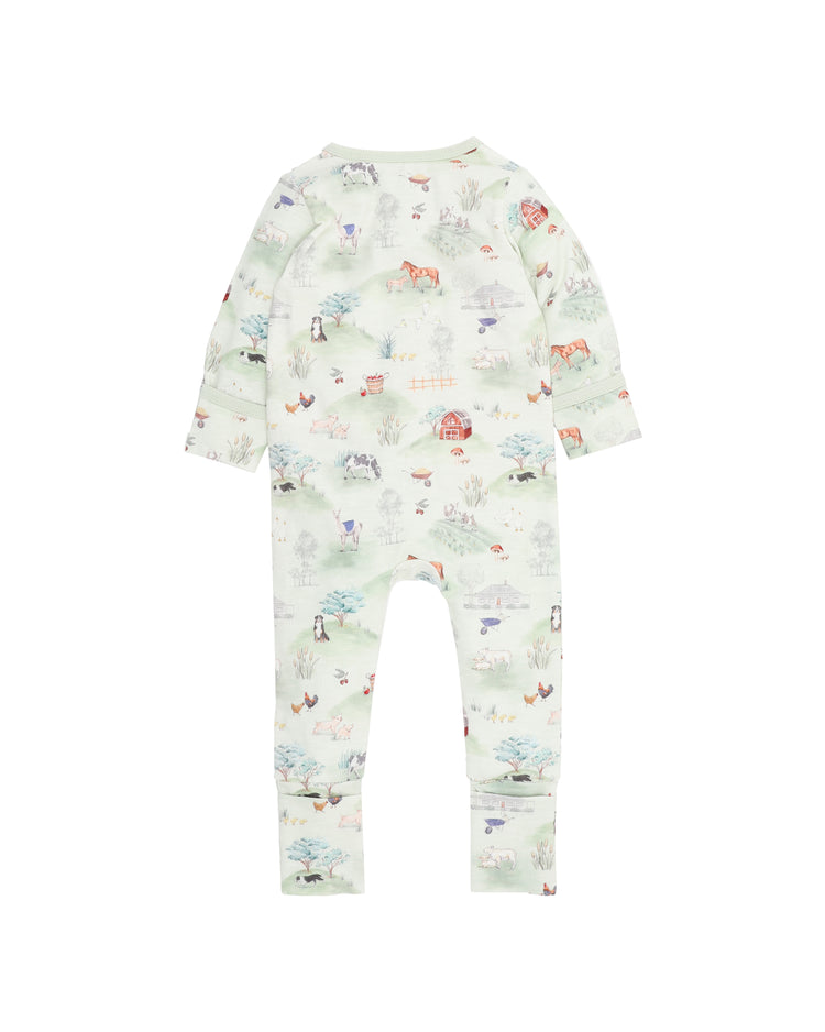 BEBE HUNTER ORGANIC LS ZIPSUIT