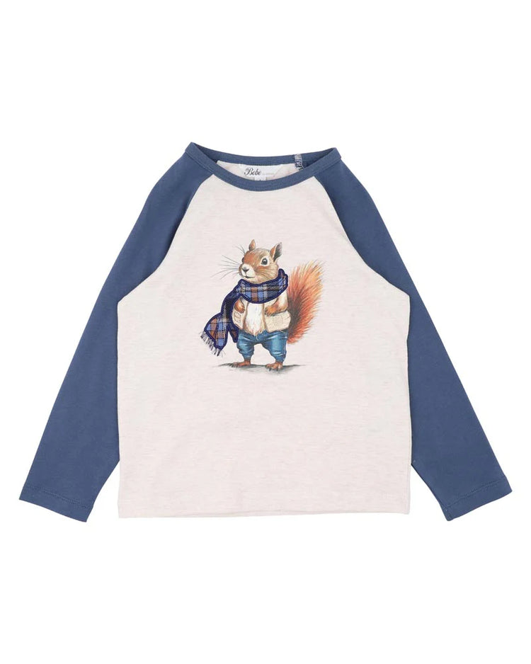 Bebe HUNTER SQUIRREL LS TEE 3-5 YRS
