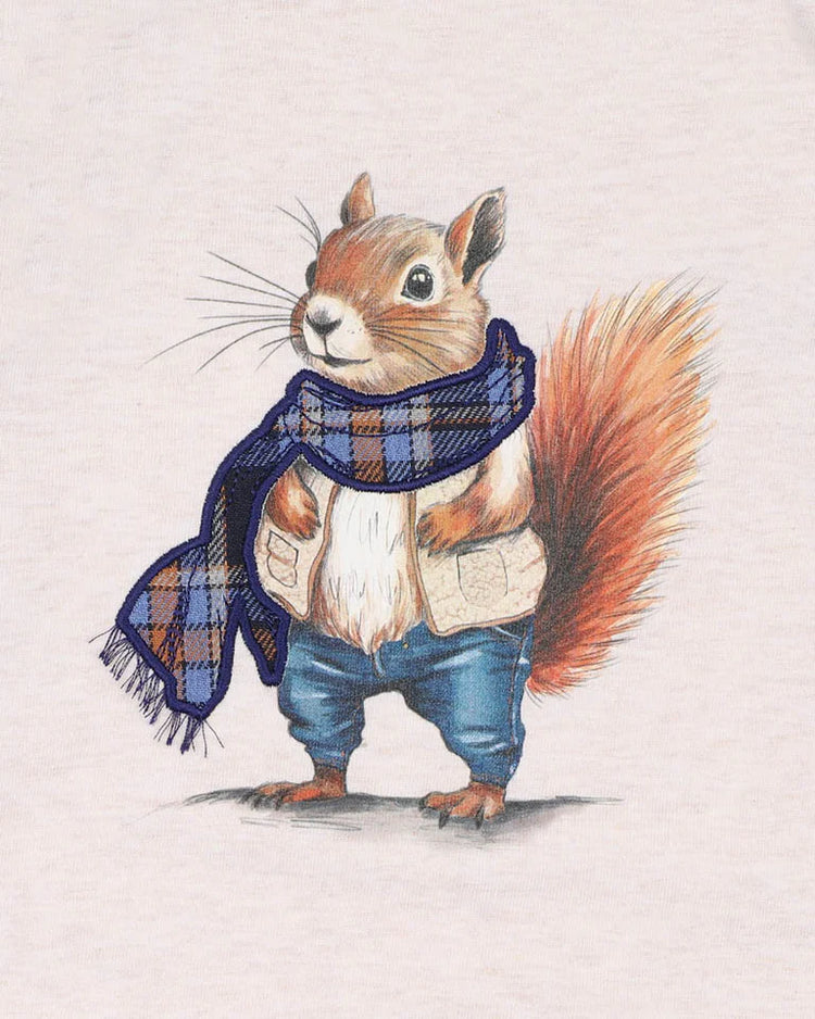 Bebe HUNTER SQUIRREL LS TEE 3-5 YRS