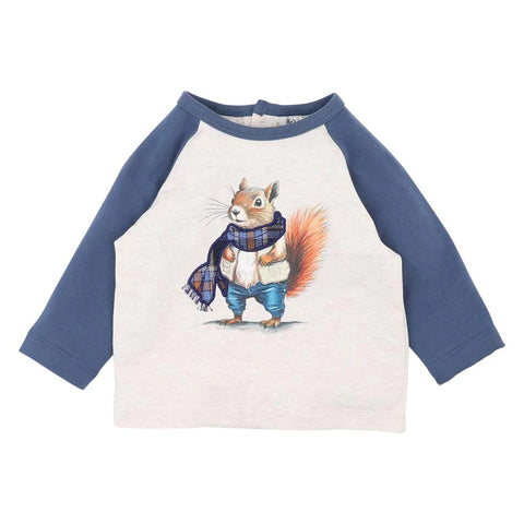 BEBE HUNTER SQUIRREL LS TEE