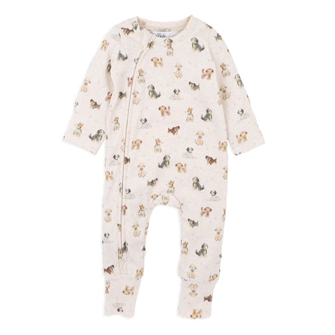 BEBE OTTO ORGANIC LS ZIPSUIT