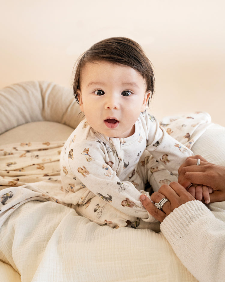 BEBE OTTO ORGANIC LS ZIPSUIT