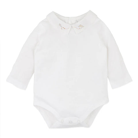 BEBE JAKE EMB. COLLAR BODYSUIT