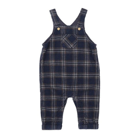 BEBE JAKE CHECK CORD OVERALLS