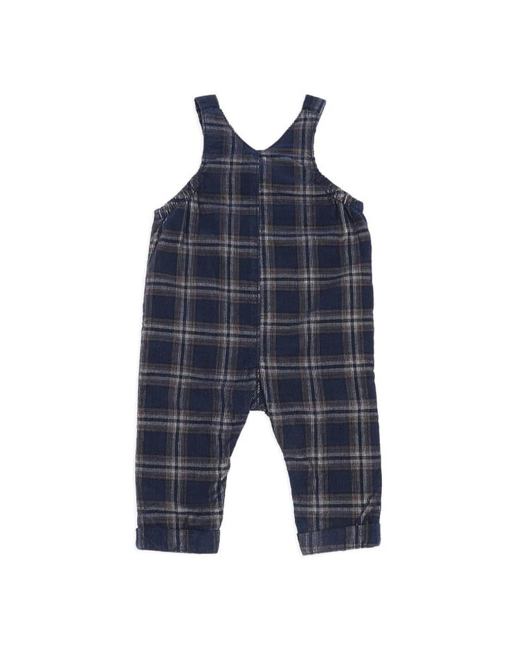 BEBE JAKE CHECK CORD OVERALLS
