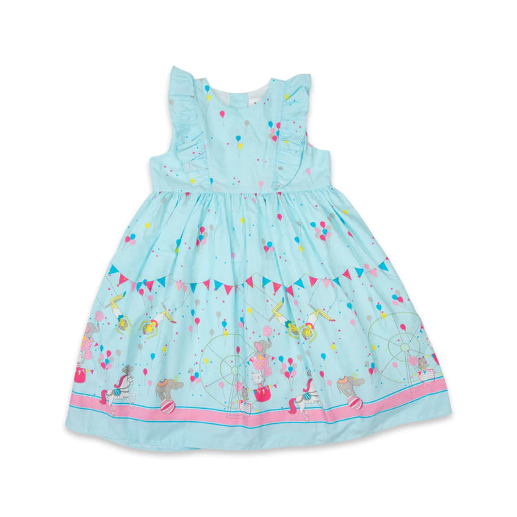 KorangoCircus Frill Dress-Blue