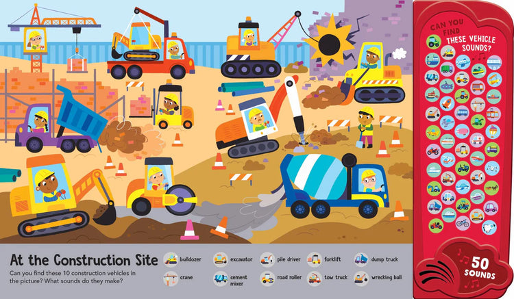 Look & Find - 50-Button Mega Sound Book - Things That Go