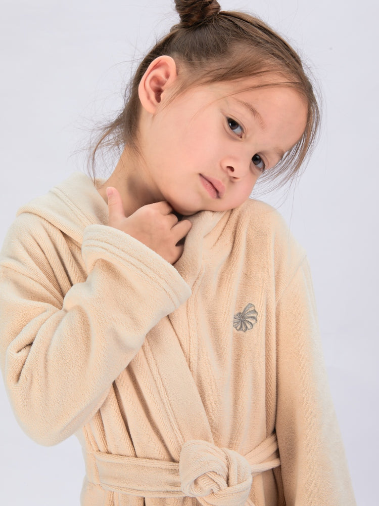Seasnail Bathrobe For Kids-Beige