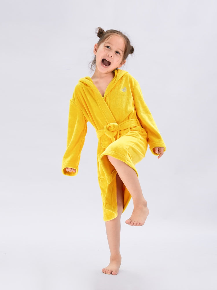 Seasnail Bathrobe For Kids-Lemon Yellow