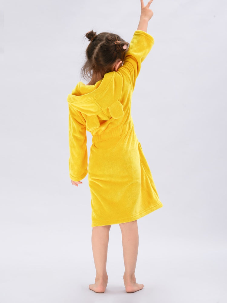 Seasnail Bathrobe For Kids-Lemon Yellow