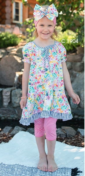 Zaza Couture girls' top with legging C1904