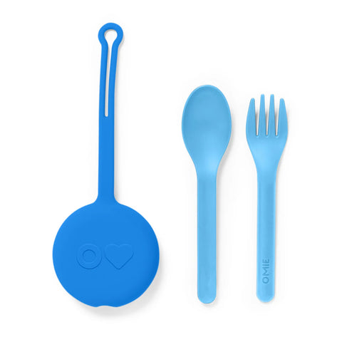Omie OmiePod 3 Pec Cutlery Set -Capri Blue