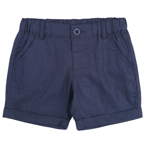 Designer Kidz FinIey Linen Shorts - Navy