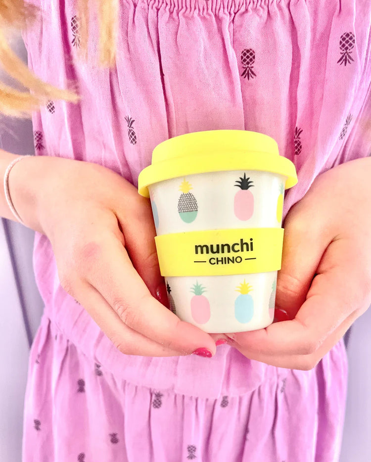 Munchi Chino Pineapple Babychino Cup - Straw Included