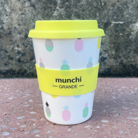 Munchi Grande 12oz Pineapple Babychino Cup - Straw Included