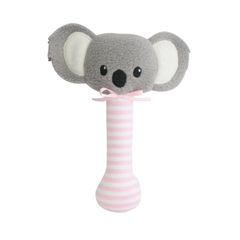 Alimrose Baby Koala Stick Rattle Pink
