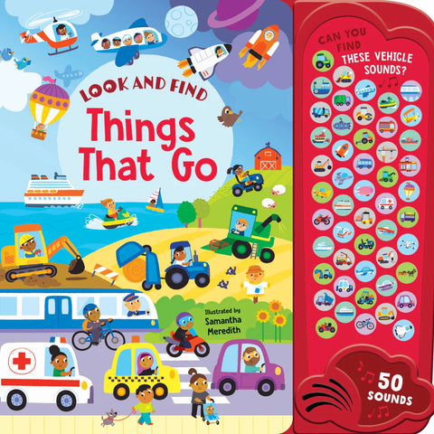 Look & Find - 50-Button Mega Sound Book - Things That Go