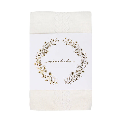 Minihaha IVORY OPEN WORK TIGHTS