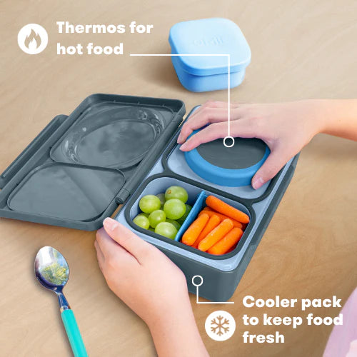 OmieBox UP Hot & Cold Bento Box- Teal Green