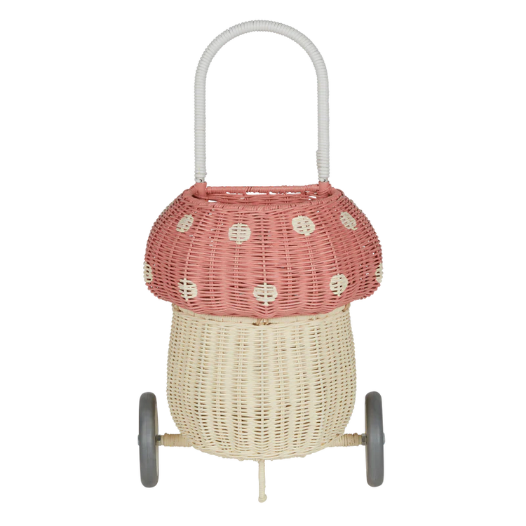 Ollie Ella Rattan Mushroom Luggy