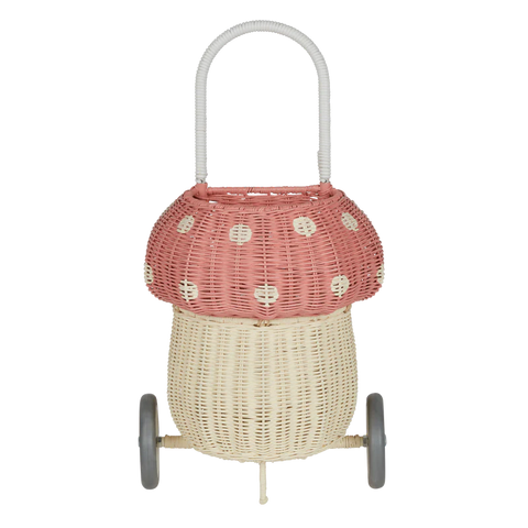 Ollie Ella Rattan Mushroom Luggy