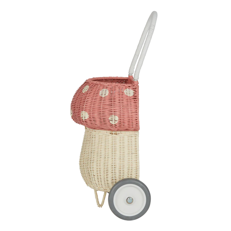 Ollie Ella Rattan Mushroom Luggy