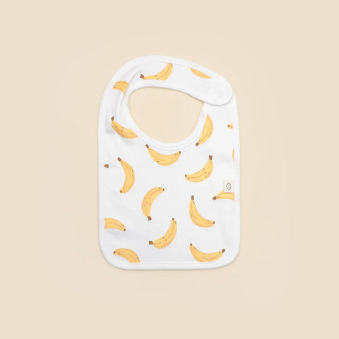 Lummi in Colour ORGANIC COTTON BABY BIB - BANANAS