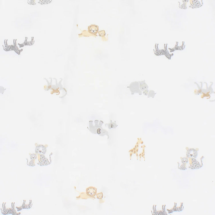 BEBE SAFARI ORGANIC SHORT SLEEVE ROMPER