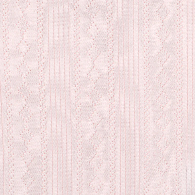BEBE PINK POINTELLE LS BODYSUIT