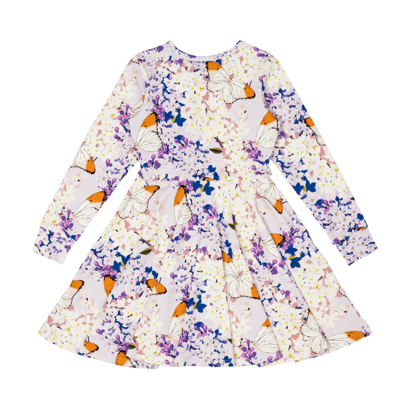 Rock Your Kid Lilac Florals Waisted Dress - Floral (Size 2-12)