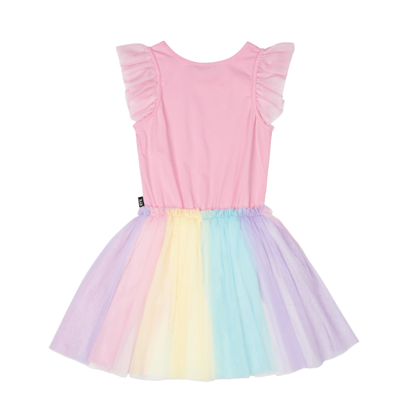 Rock Your Kid Blue Unicorn Singlet Circus Dress - Pink (Size 2-7)