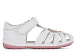 CLARKS MAYA II IN WHITE/PINK GLITTER