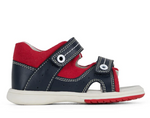 CLARKS KURT IN NAVY/RED (SIZE EU 20-31)