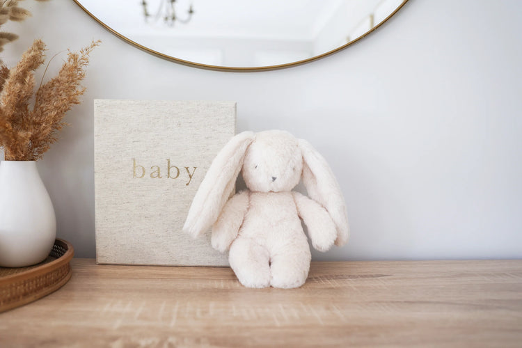 Alimrose Darcey Plush Baby Bunny 27cm Ivory