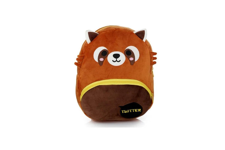 Korimco Adoramals 30cm Red Panda Backpack Kids Children Travel School Animal Plush Bag