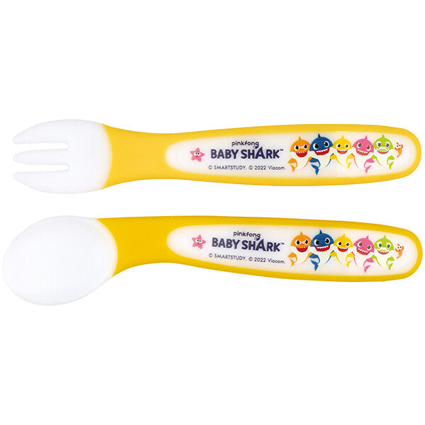 Skater baby Spoon and Fork Set- Baby Shark